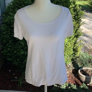 Outback Red Hi-Lo White Sweater SzM GUC 3/$30